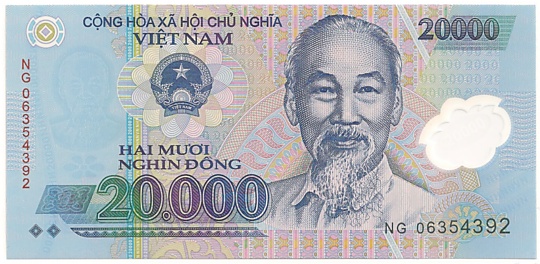 Вьетнам Полимерные 20 000 донгов 2006 banknote, 20000₫, лицо