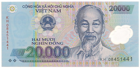 Вьетнам Полимерные 20 000 донгов 2008 banknote, 20000₫, лицо