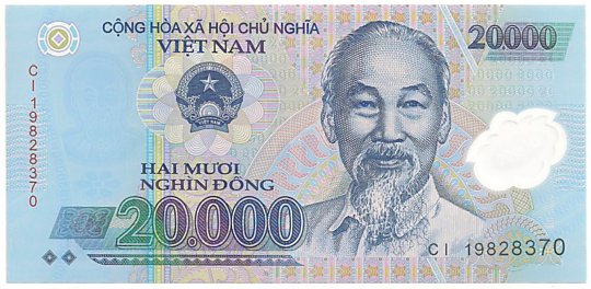 Вьетнам Полимерные 20 000 донгов 2019 banknote, 20000₫, лицо