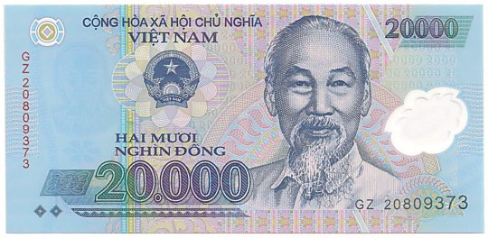 Вьетнам Полимерные 20 000 донгов 2020 banknote, 20000₫, лицо